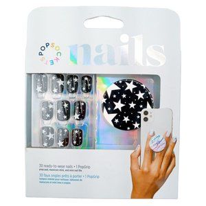 Popsocket Nails Phone Grip Matching Kit Starry Skies Black Stars 804570 Set Sky